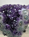 Amethyst Geode on Stand with Deep Purple Crystals – Natural Display Specimen - MWS2822