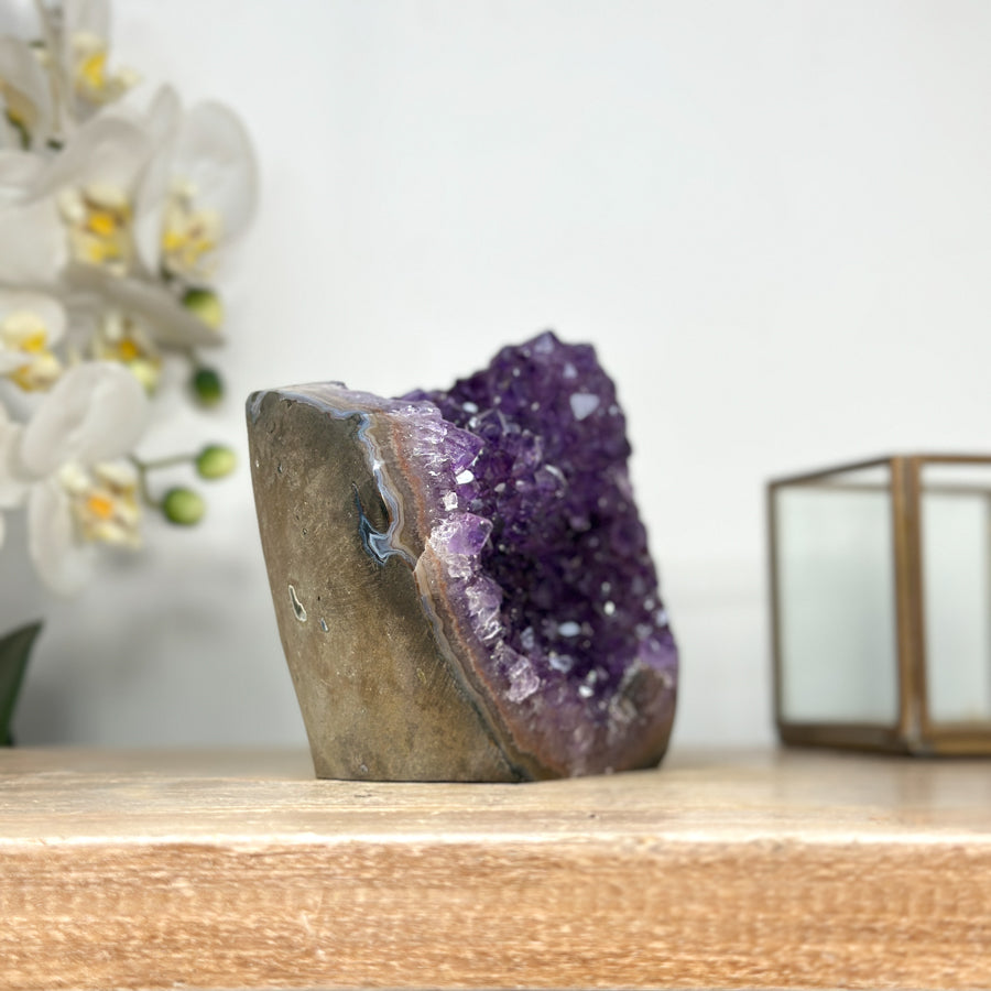 Uruguayan Amethyst Crystal Cluster with Deep Purple Points - CBP1144