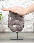 Natural Quartz Crystal Cluster with Calcite Formation - MWS0400