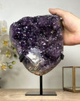 Beautiful Natural Amethyst, Metal Stand Included - MWS1916