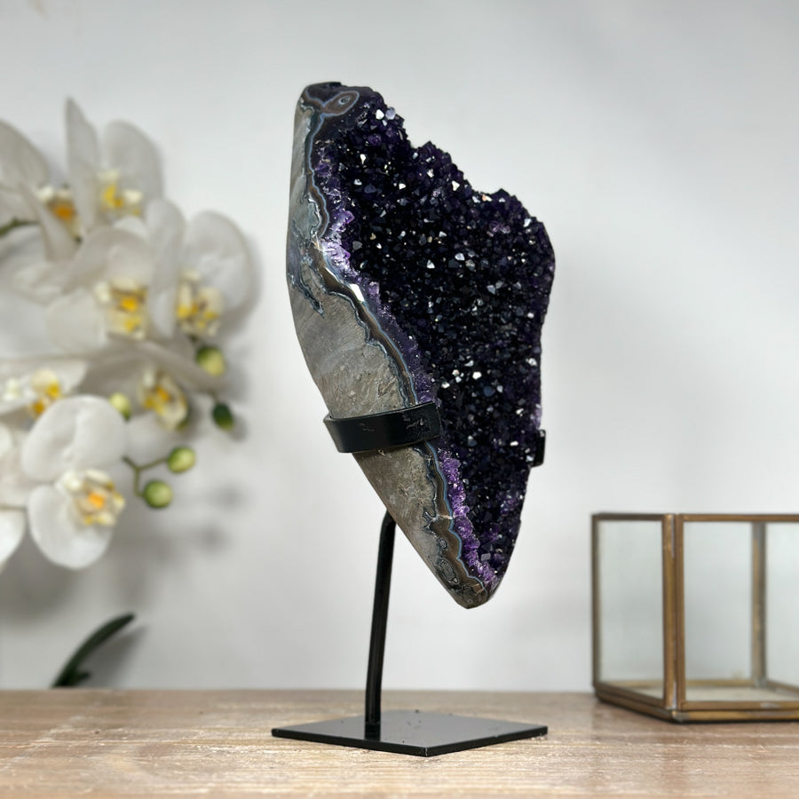 Deep Purple Natural Amethyst Druzy Cluster - MWS1794