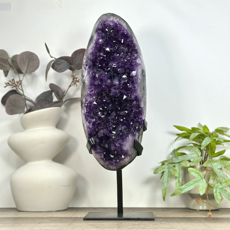 Unique Natural Uruguayan Amethyst Geode Statemen Piece - MWS3225