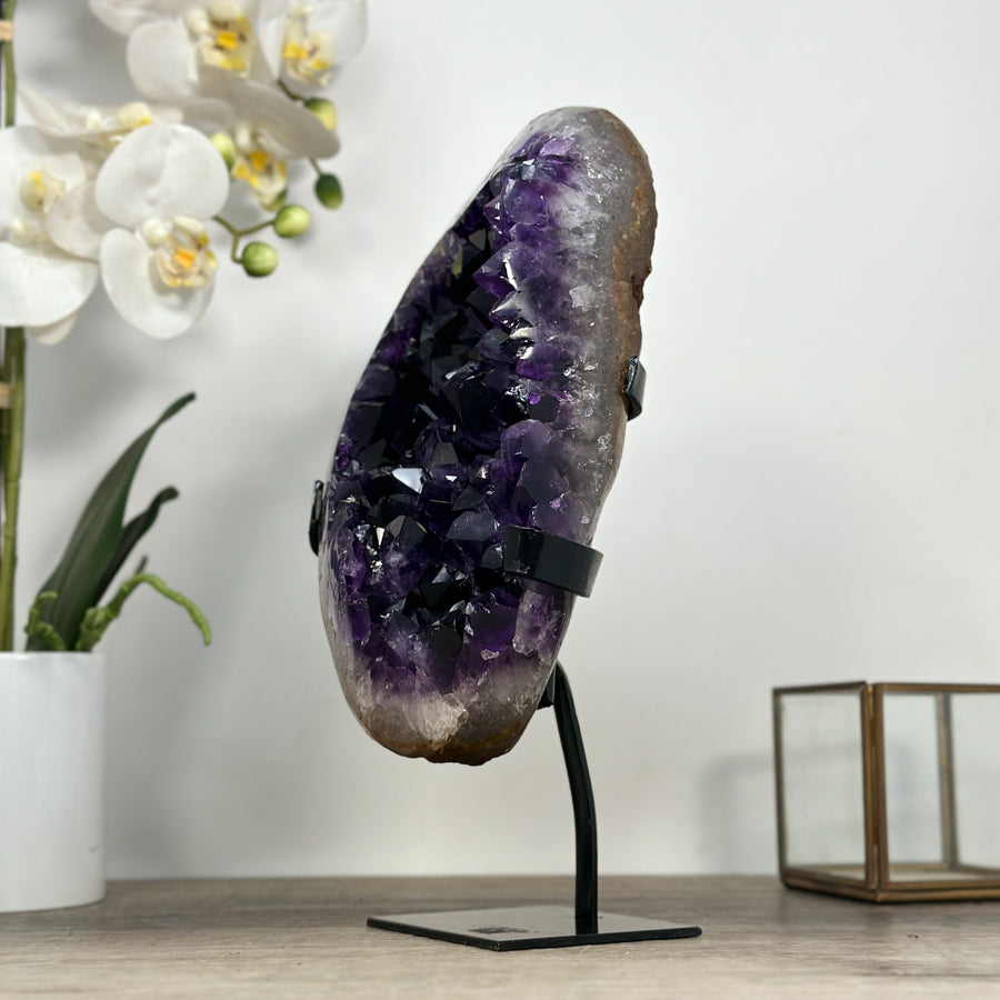 Natural Deep Purple Amethyst Crystal Formation - MWS2037
