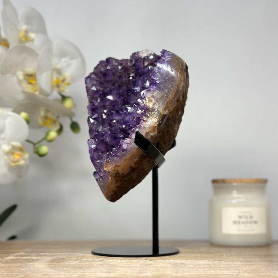 Natural Uruguayan Amethyst Cluster, Stand Included - MWS1499