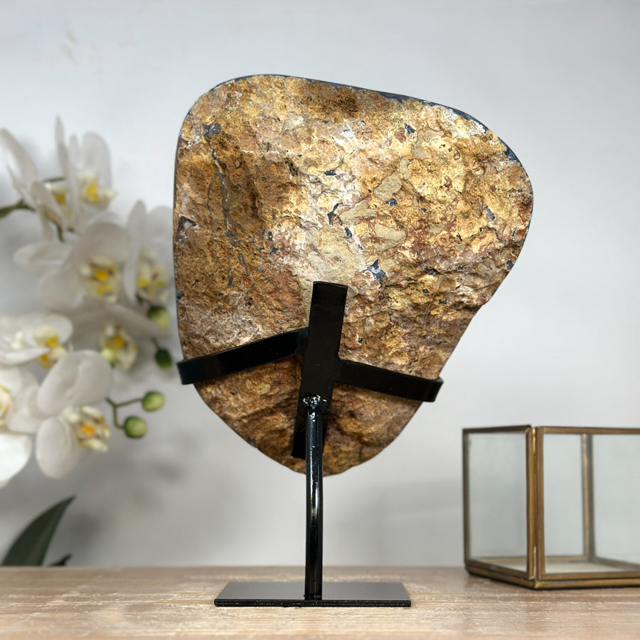 Beautiful Natural Amethyst, Metal Stand Included - MWS1916