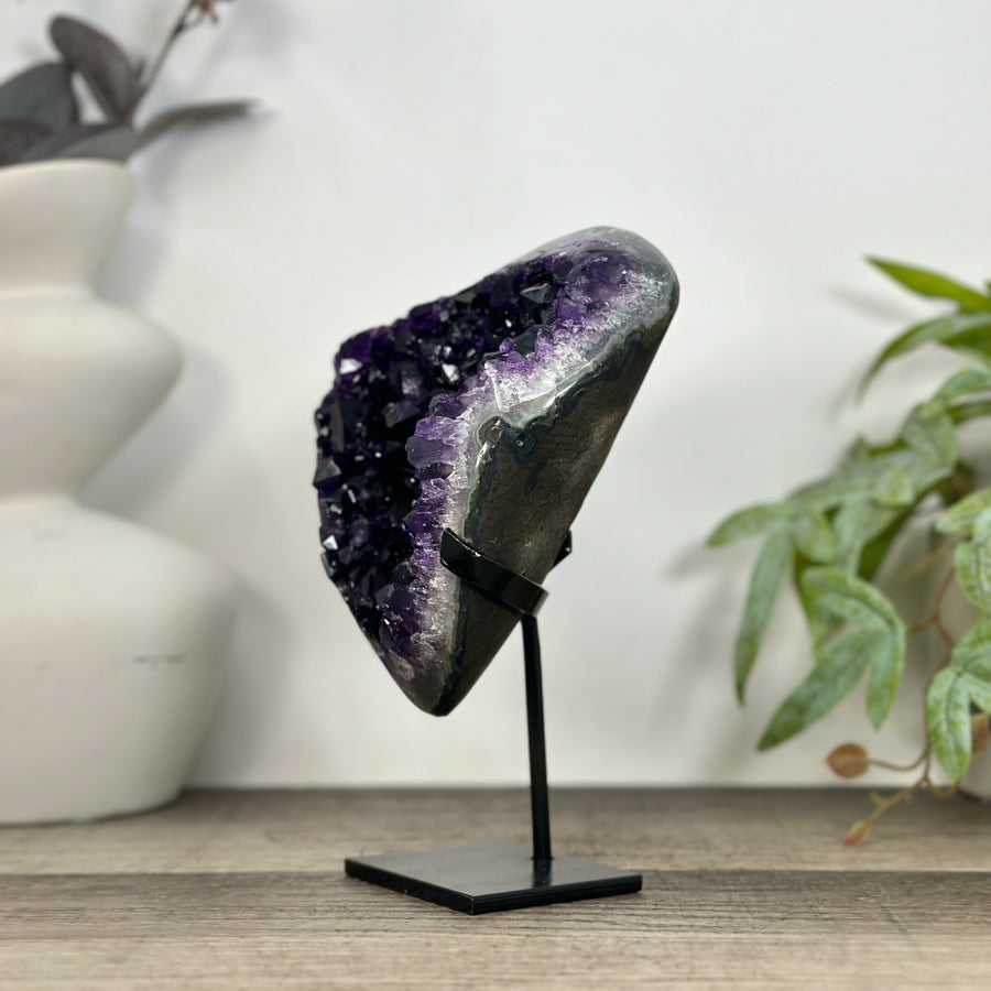 Natural A+ Grade Amethyst Specimen with Stand - MWS3227