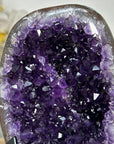 Beautiful Natural Amethyst Geode, Metal Stand Included - MWS2064