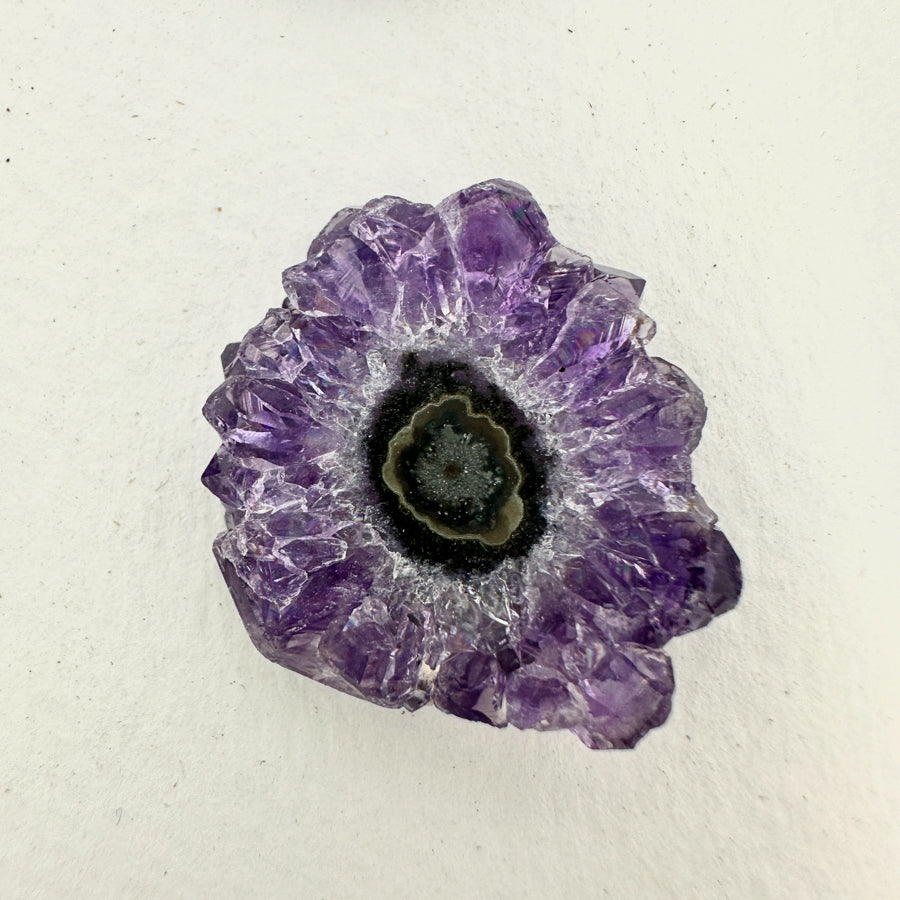 High-Quality Amethyst &amp; Green Jasper Stalactite Slices for Jewelers - Wholesale Bulk Pack - STS0041