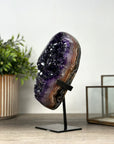 Large Deep Purple Amethyst Cluster with Red Jasper & Agate Matrix - MWS2153