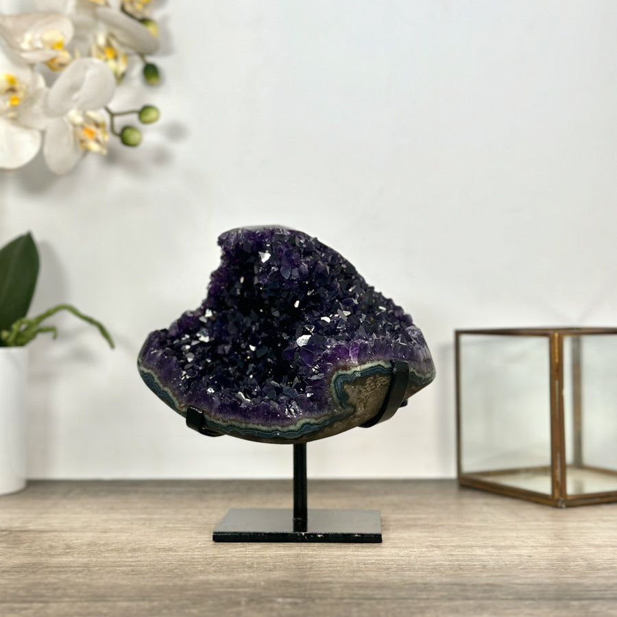 Top Quality Natural Amethyst Crystal - Stand Included - MWS3025