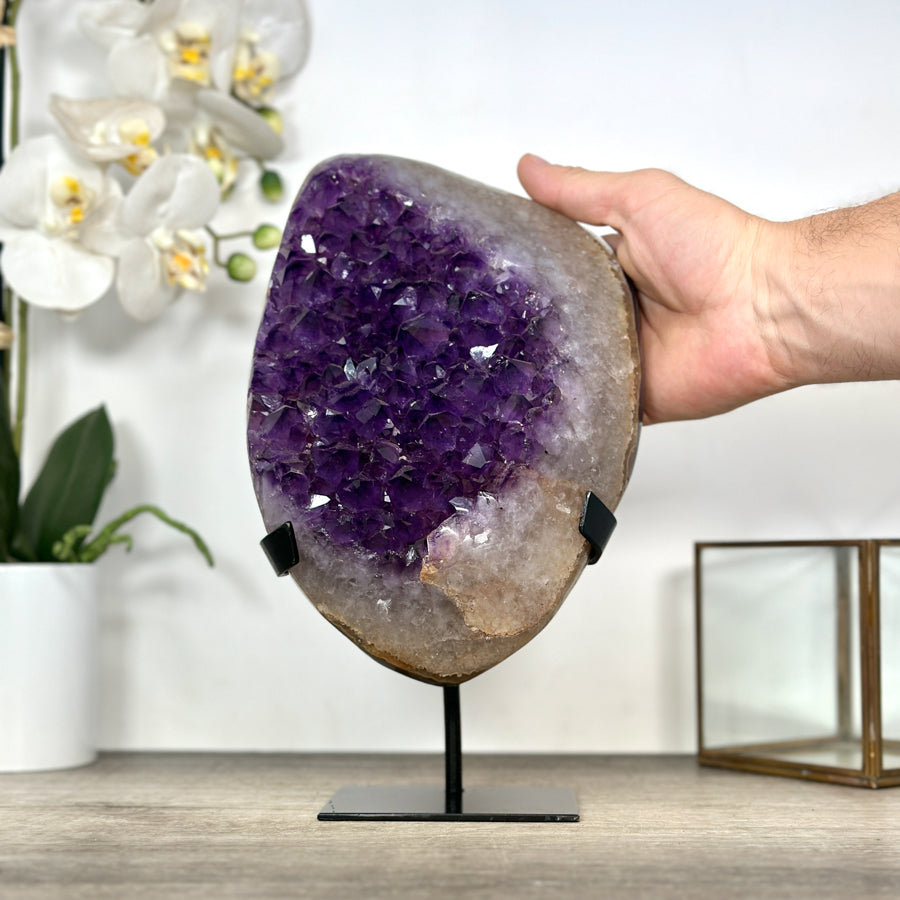 Natural Uruguayan Amethyst Crystal Cluster - MWS3023