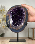 Outstanding Natural Amethyst Geode with Agate Shell - MWS1818