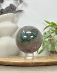 Amethyst & Quartz Sphere Geode with Druzy Interior - SPH0160