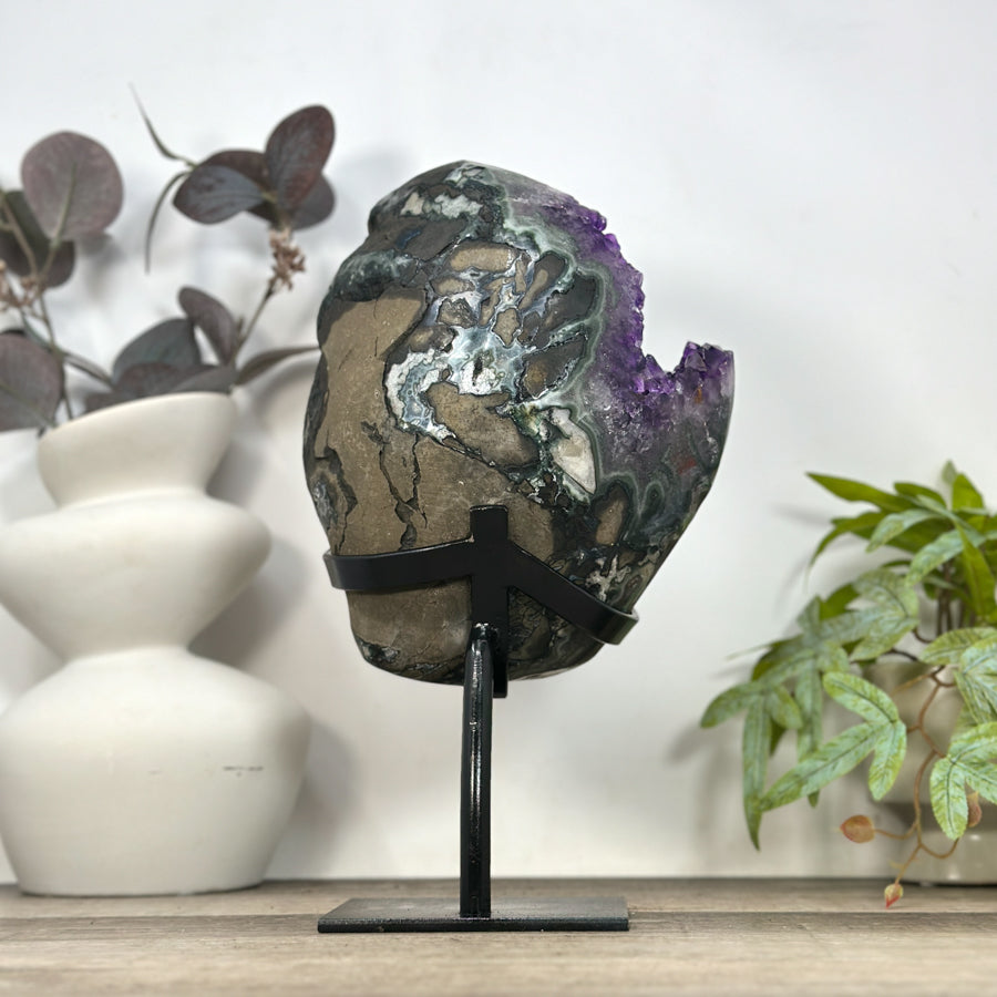 Best Quality Natural Amethyst Geode on Stand - MWS3201
