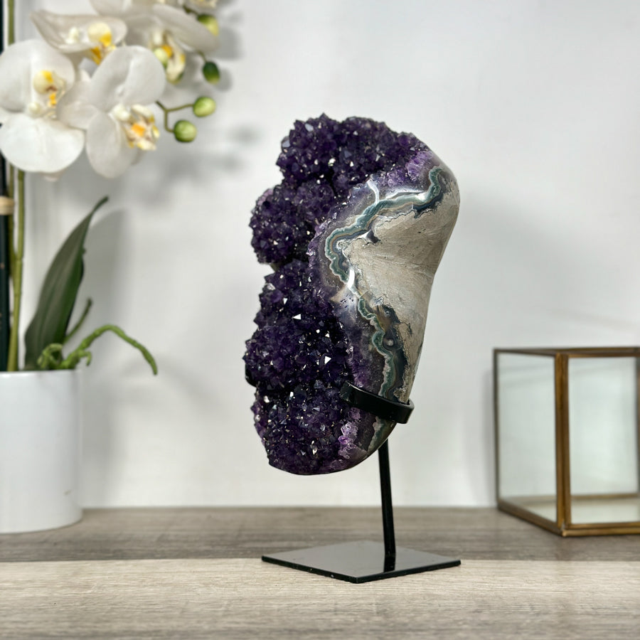 Uruguayan Amethyst Crystal Cluster for Home Decor - MWS2695