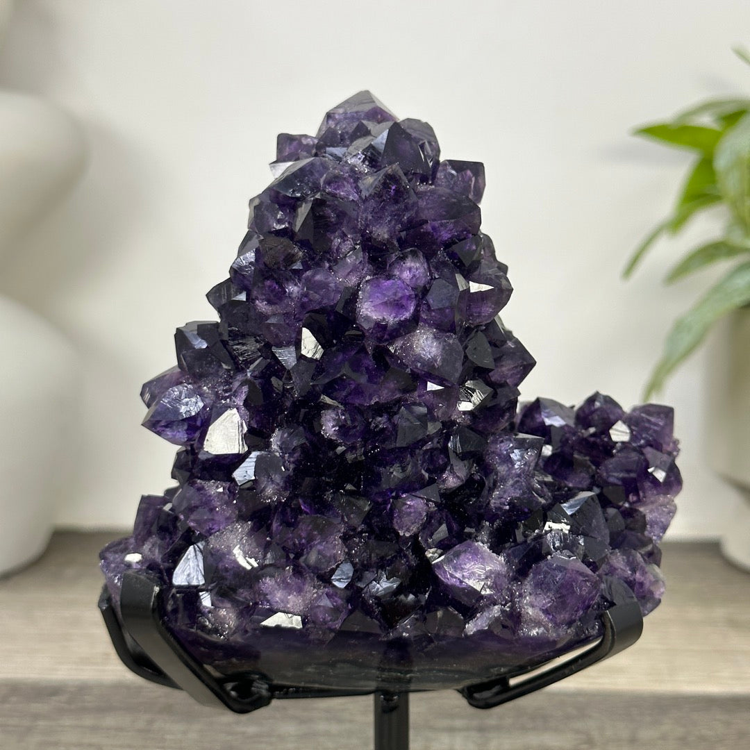 Natural Top Grade Amethyst Stalctite on Stand - MWS3370