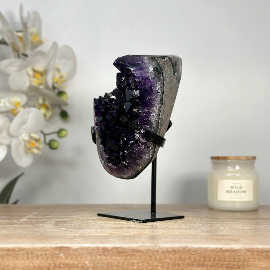 A+ Grade Deep Purple Amethyst Cluster - MWS2055