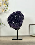 Premium Uruguayan Amethyst Stone on Stand - MWS3026