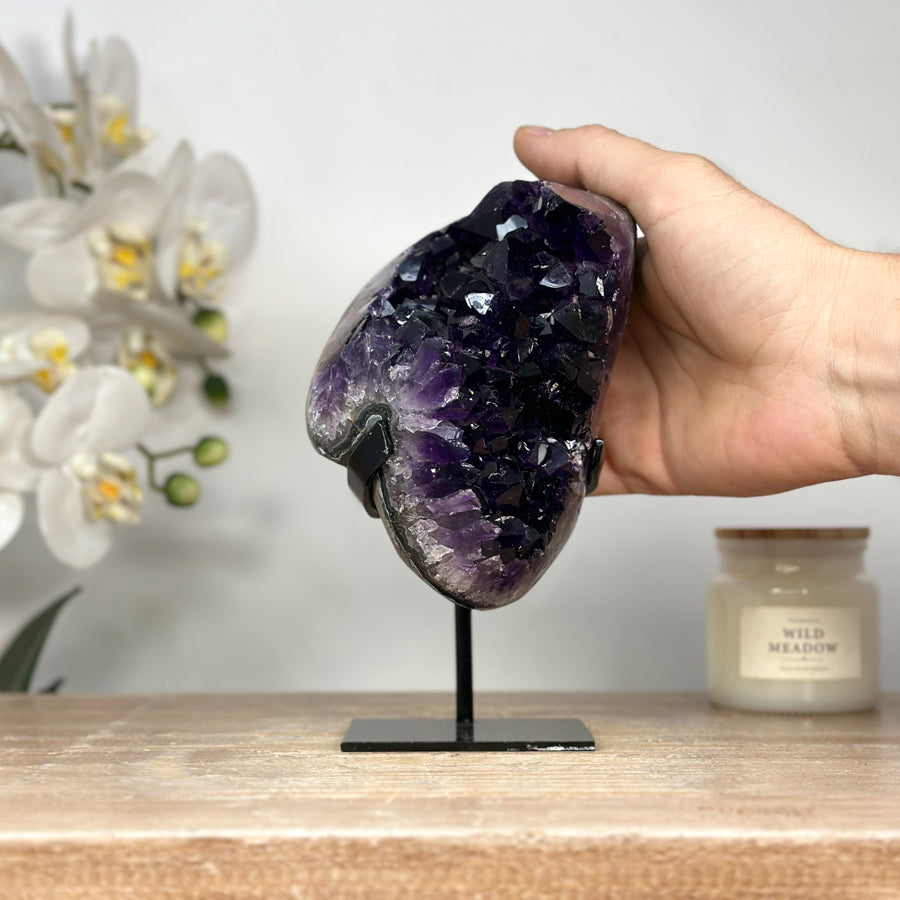 A+ Grade Deep Purple Amethyst Cluster - MWS2055