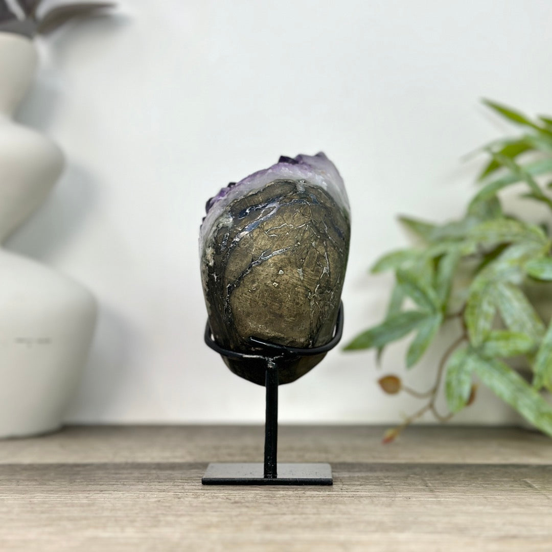 Natural Top Grade Amethyst Cluster on Stand - MWS3267