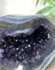 Stunning Blue Banded Agate & Amethyst Stone Geode - STGE0084