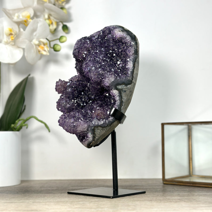 Natural Uruguayan Amethyst Cluster with Stalactite Formations - MWS2557