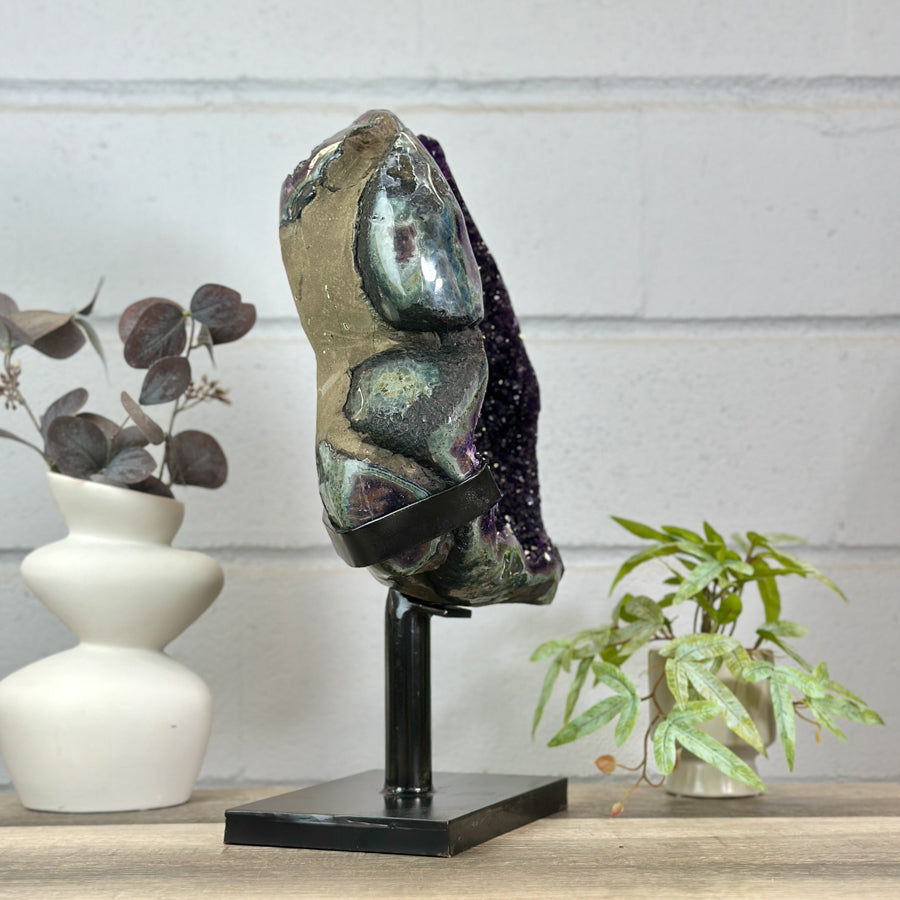 Top Quality Natural Amethyt Geode Statemen Piece - MWS3146