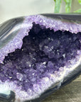 Uruguayan Amethyst geode with agate Shell - STGE0044