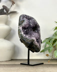 Natural Uruguayan Crystal Geode on Stand with Stalactite Formations - MWS3276