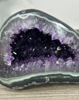 Amethyst & Green Jasper Stone Geode from Uruguay - STGE0016