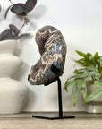 Natural Agate & Jasper Geode with Quartz Interior - MWS3166