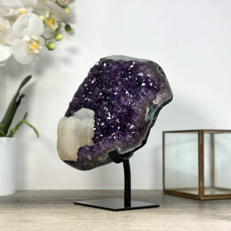 Top Grade Amethyst Specimen with Natural Calcite Formation - MWS2530