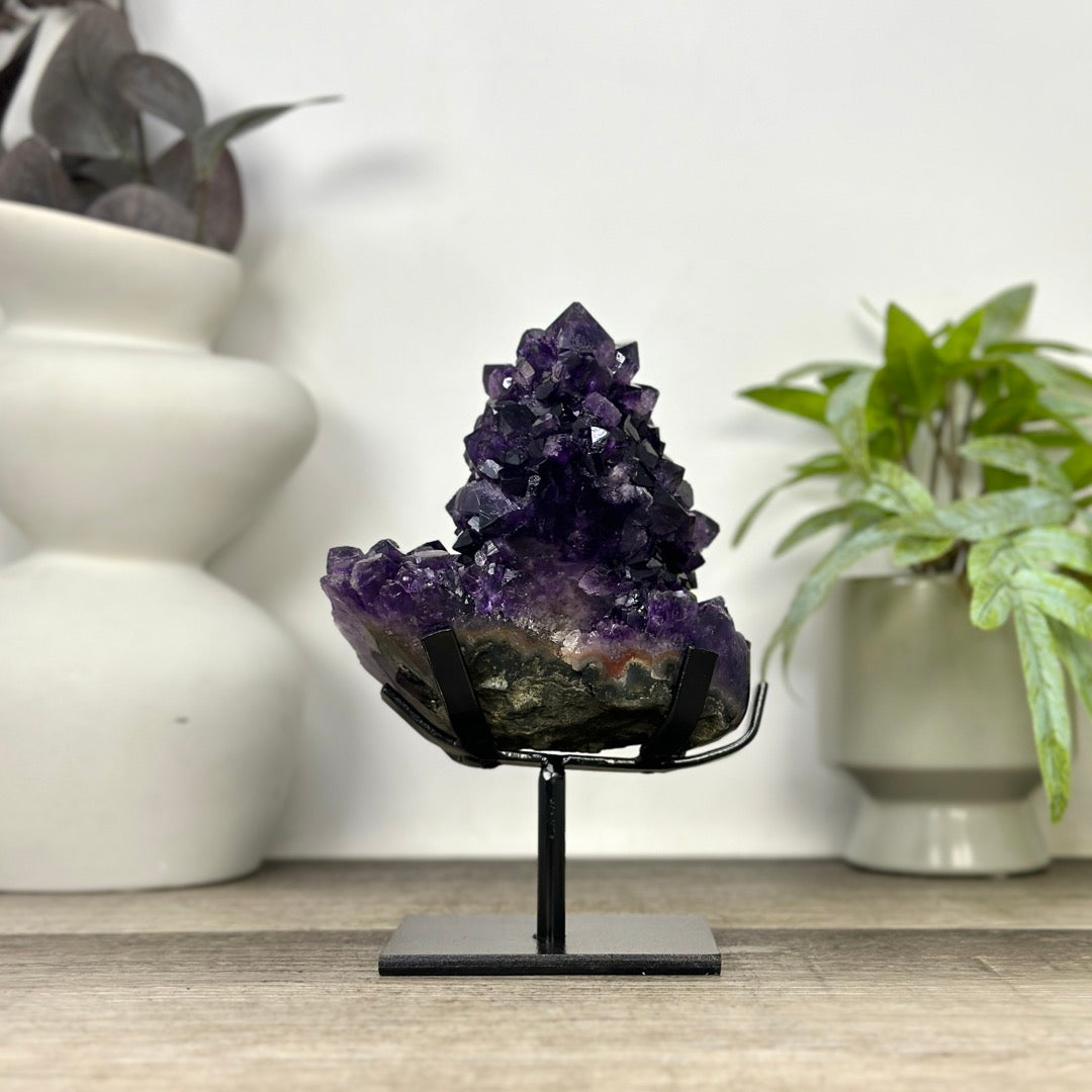 Natural Top Grade Amethyst Stalctite on Stand - MWS3370
