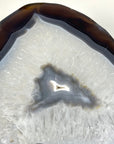 Polished Blue Banded Agate Slice - SLC0024