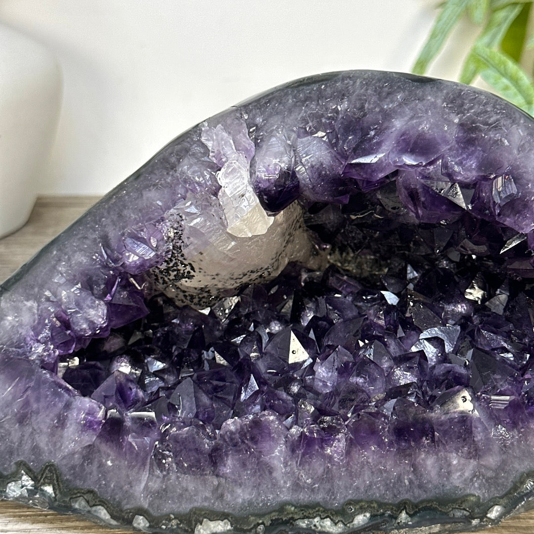 Top Quality Amethyst Geode with Calcite inclusion - STGE0070