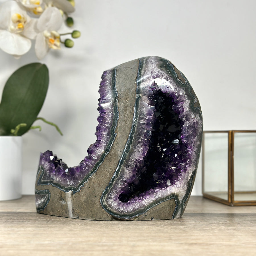 Natural Deep Purple Natural Amethyst Cathedral - CBP1266