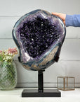 Huge Natural Amethyst Geode with Agate Shell - MWS2440