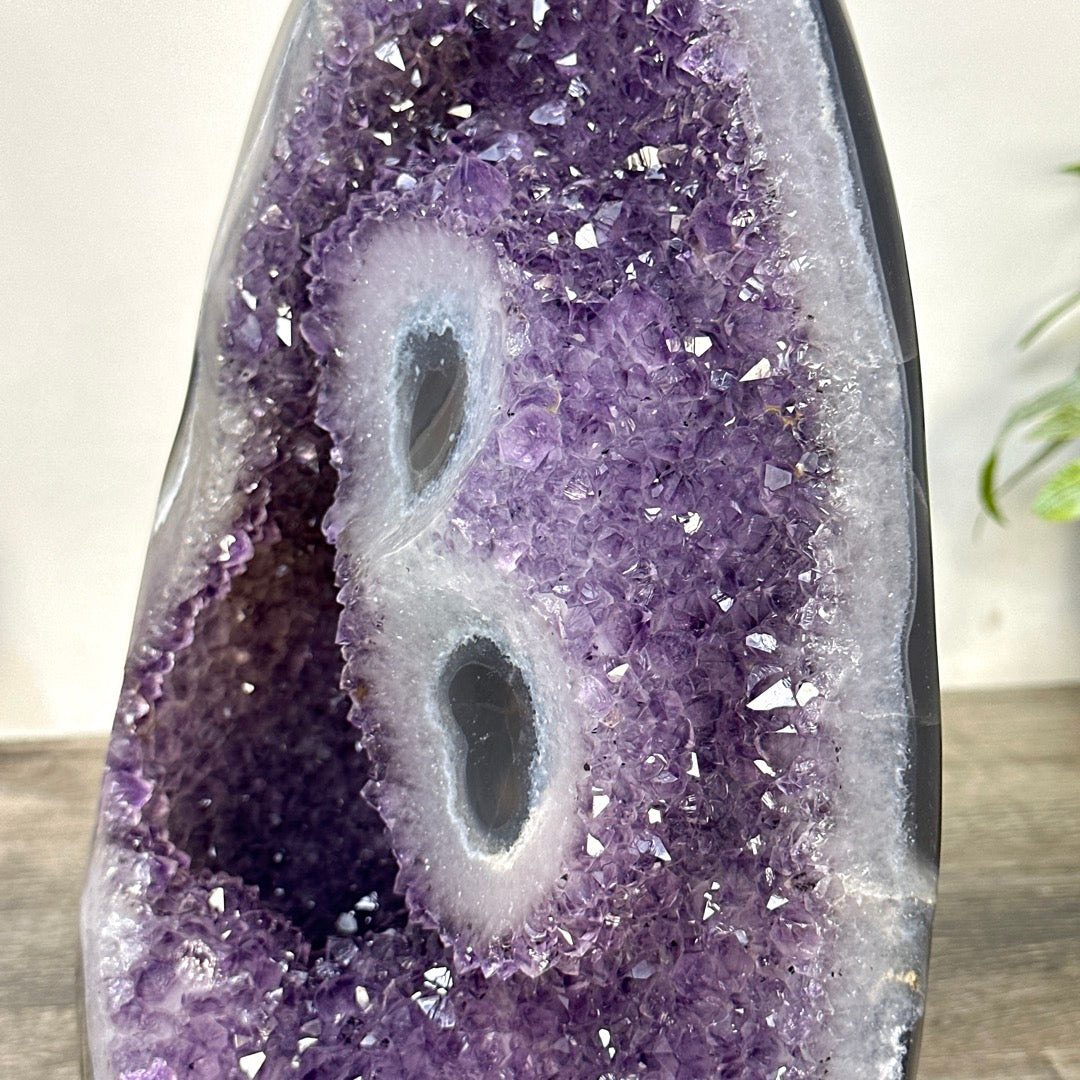 Huge Amethyst &amp; Agate Cathedral with Stalactite Eyes - CBP1437