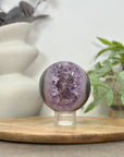 Natural Amethyst & Agate Sphere Geode - SPH0155