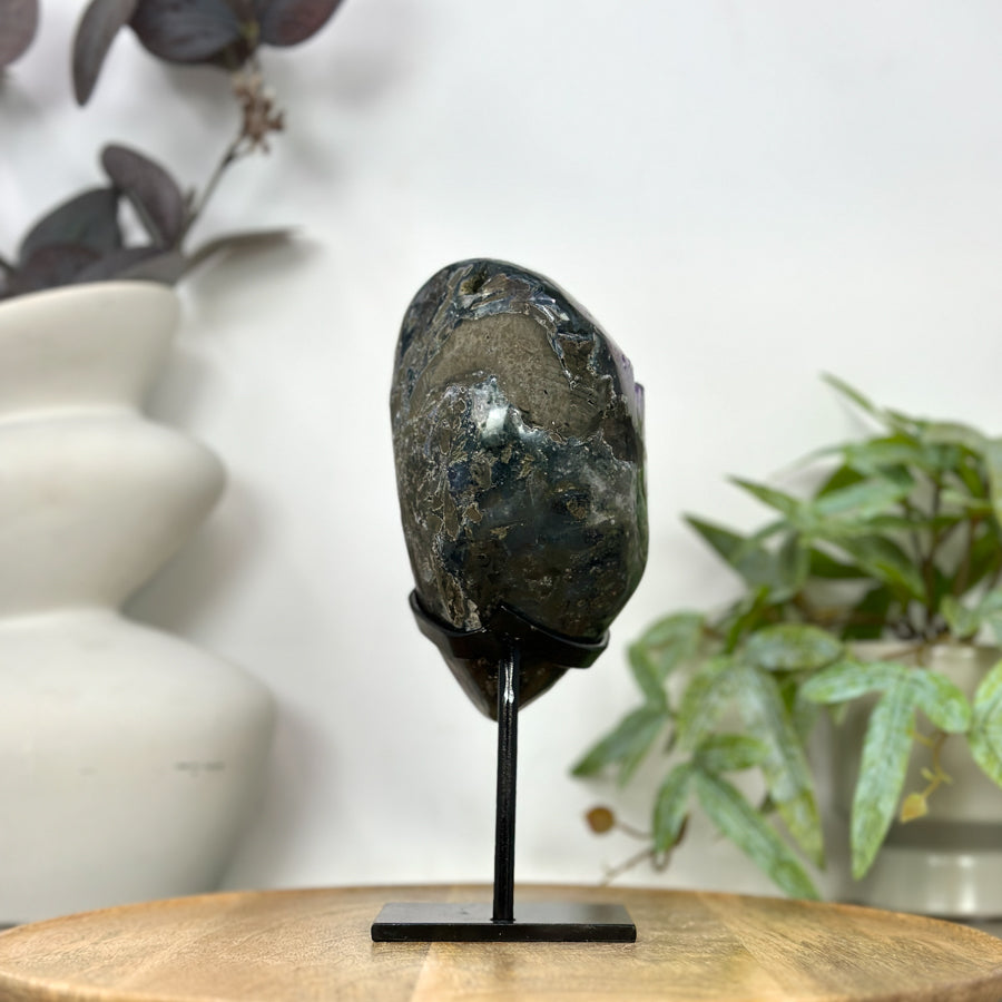 Natural Top Grade Amethyst Geode on Stand - MWS3258