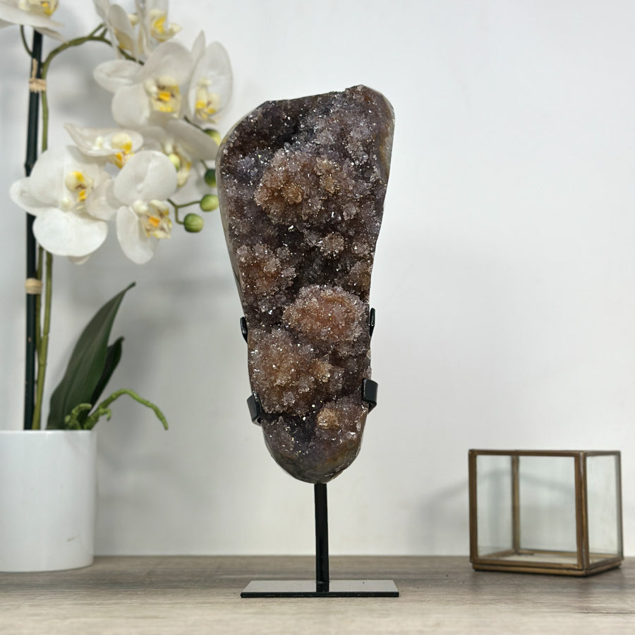 Beautiful Natural Ametrine Druzy with Stalactite Formations - MWS2098