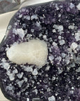Natural Amethyst Cluster with Large Calcite Specimen - MWS3134