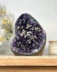 Large Natural Amethyst Geode with Calacite Inclusions - CBP1141