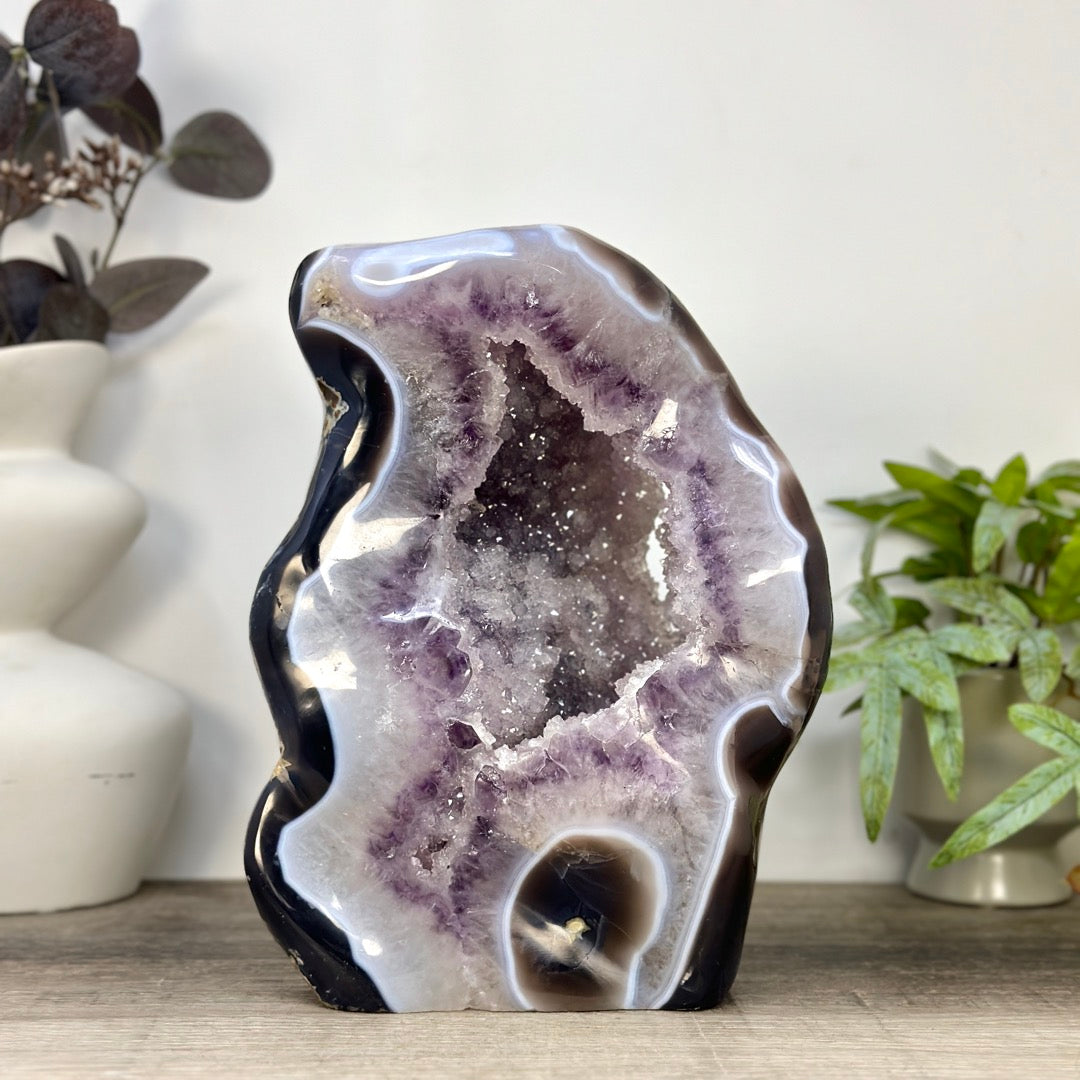 Uruguayan Amethyst &amp; Agate Polished Statement Piece - CBP1432
