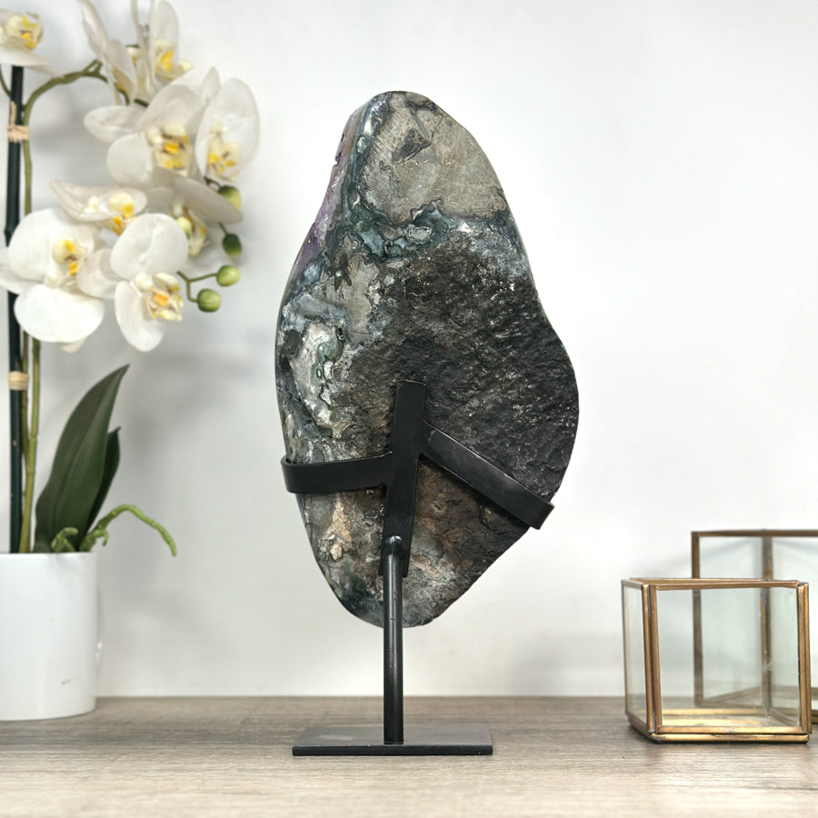 Top Grade Natural Amethyst Crystal Cluster – Deep Purple Statement Piece from Uruguay - MWS2398