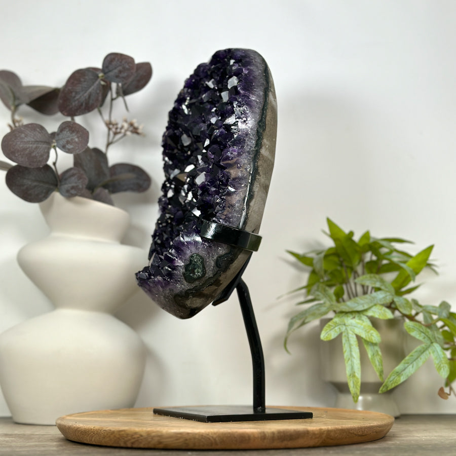 Huge Natural Amethyst Geode with Deep Purple Large Crystals - MWS3080
