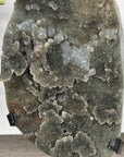 Unique Large Green Quertz Druzy Formation with Calcite Inclusions - MWS2787