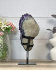 Natural A Grade Amethyst Cluster with Stand - MWS3400