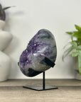 Natural Uruguayan Amethyst Geode on Metal Stand - MWS3331