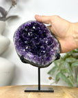 Uruguayan Amethyst Geode on Metal Stand - MWS3253